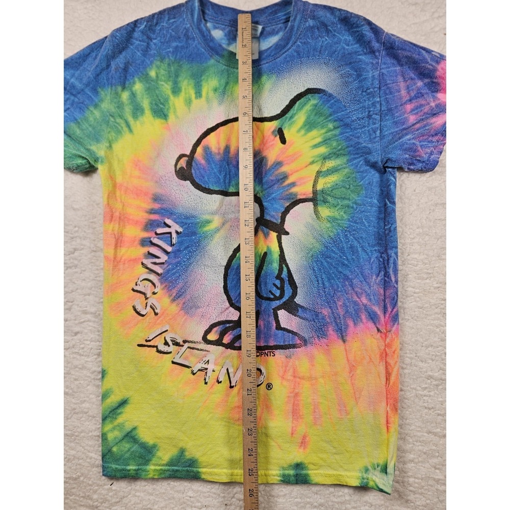 Snoopy Tie‎ Dye T Shirt Womens Small Kings Island Cotton Peanuts Graphic Rainbow - Picture 5 of 7